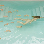 Swimming Lesson by Patrick Van der Elst - Online Art Gallery
